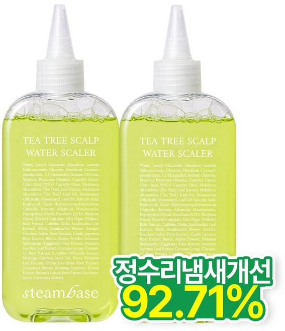 STEAMBASE 티트리 스칼프 워터 스케일러 250ml, 2개