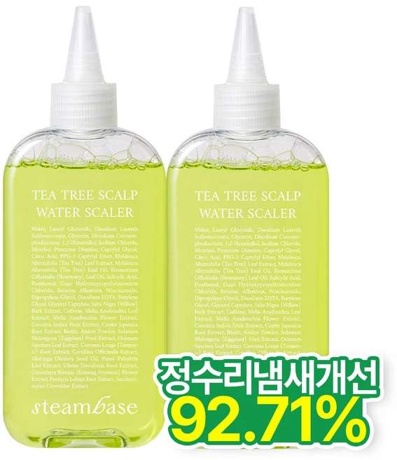 STEAMBASE 티트리 스칼프 워터 스케일러 250ml, 2개 - 쿠팡