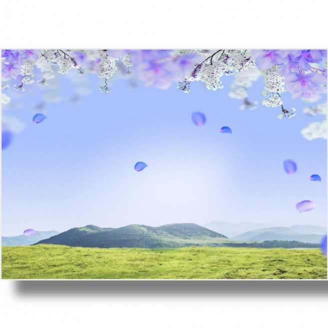 스티커식 뮤럴 벽지 AT3057106-6 벽화 실크/패브릭/쉽게붙이는 접착식패브릭 (2/3/4폭 선택가능), 실크벽지 (풀칠해야됨) 4폭-400x230cm