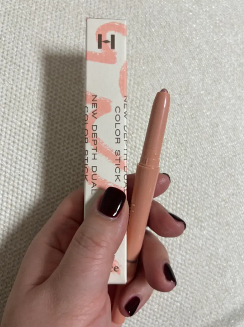 힌스 뉴 뎁스 듀얼 컬러 스틱 0.8g, 2개, 02 쿨애교트임