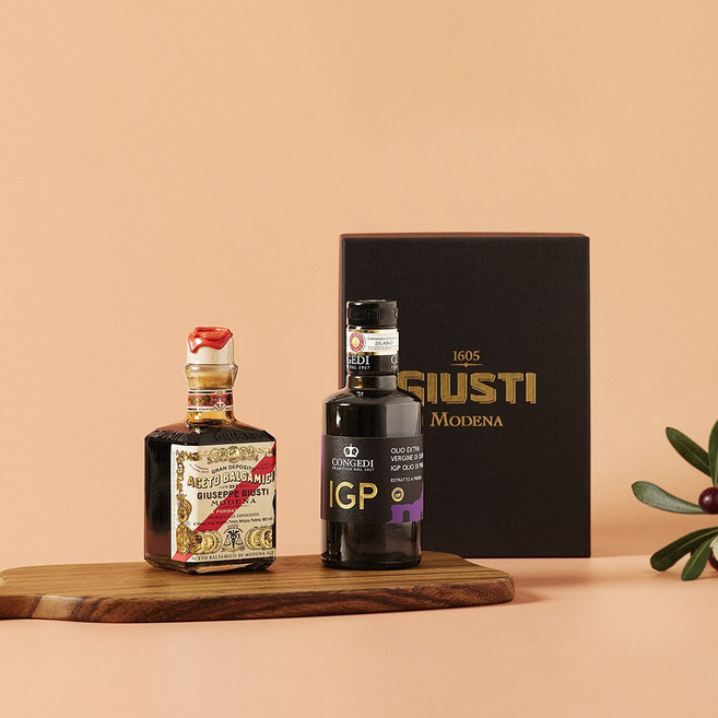 주세페주스티 5메달 큐빅 발사믹식초+콘제디 IGP 올리브오일 250ml 2종 세트, 1개