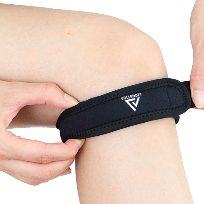 서우글로리 무릎보호대 얇은 슬개건 슬개골 밴드 등산 헬스 관절 축구 러닝 농구 마라톤 sw-, 1개, 블랙