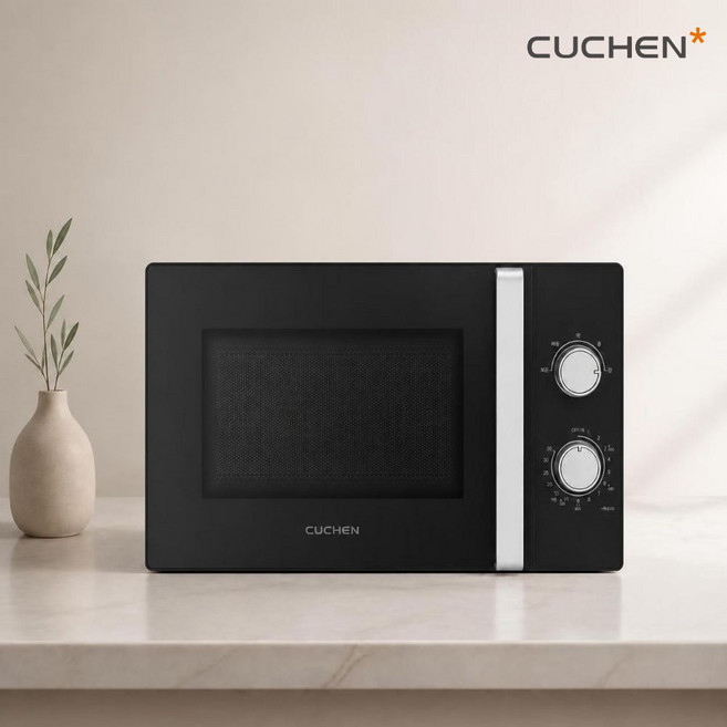쿠첸 20L 전자레인지 블랙 쾌속해동 보온 스팀 소독, CMW-N200B