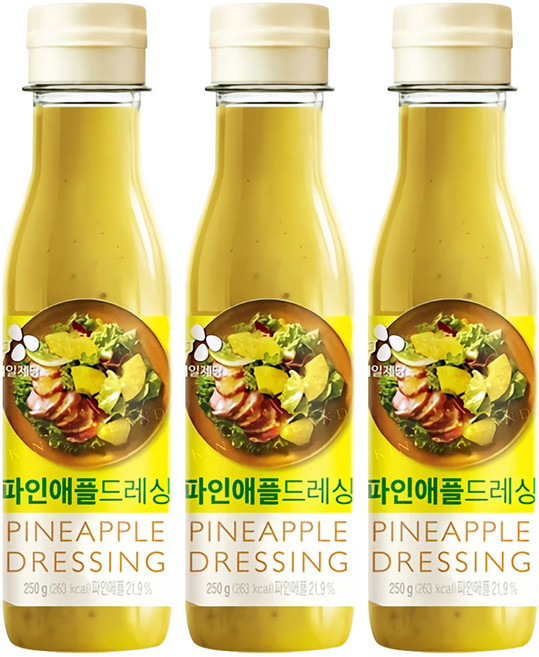 CJ 파인애플 샐러드소스, 3개, 250ml