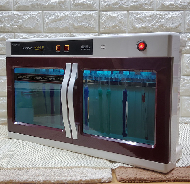 금호덴탈텍 자외선 칫솔살균기 어린이집 칫솔소독기 유치원 학교 회사 단체용, 6.8500(24인용)