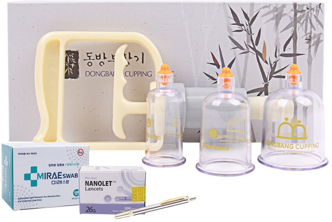 동방부항기 10컵세트+채혈기+사혈침200P+알콜솜100매, 1개