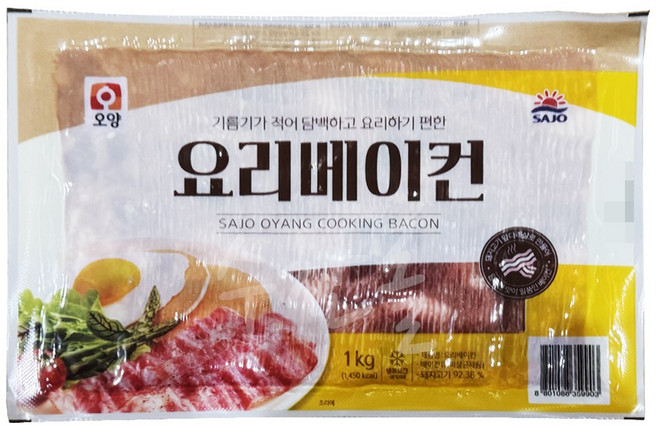 [사조오양] 요리베이컨 1kg, 1개
