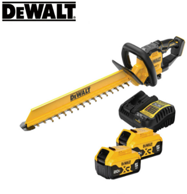 디월트 DCMHT567P2 충전 전정기 헤지트리머 20V MAX 정원공구 조경 가지치기 전지톱, 1개