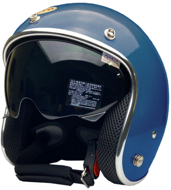 evo 3/4罩復古安全帽, 石墨藍