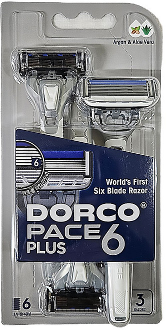 도루코 페이스 플러스 6 면도기, 2개, 3개입