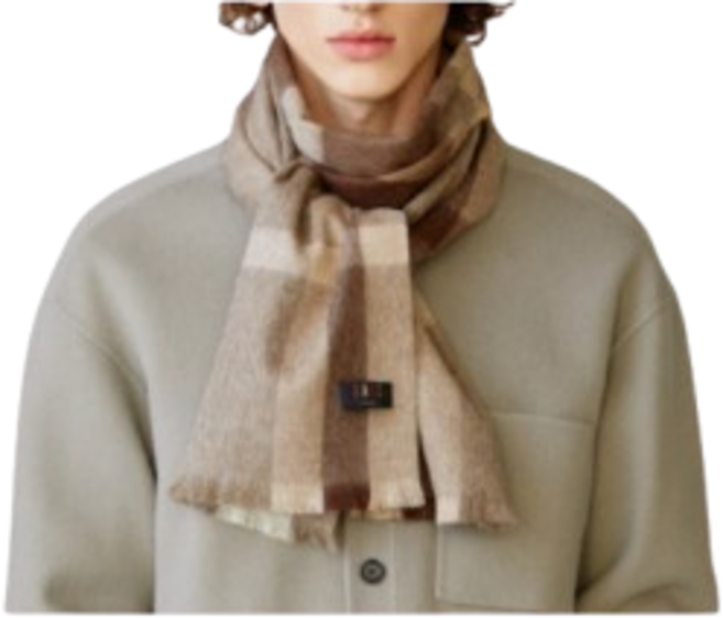 (백화점 매장판) 닥스 머플러 목도리 체크 부드러운 울캐시미어 남녀공용 [선물포장박스+쇼핑백증정]