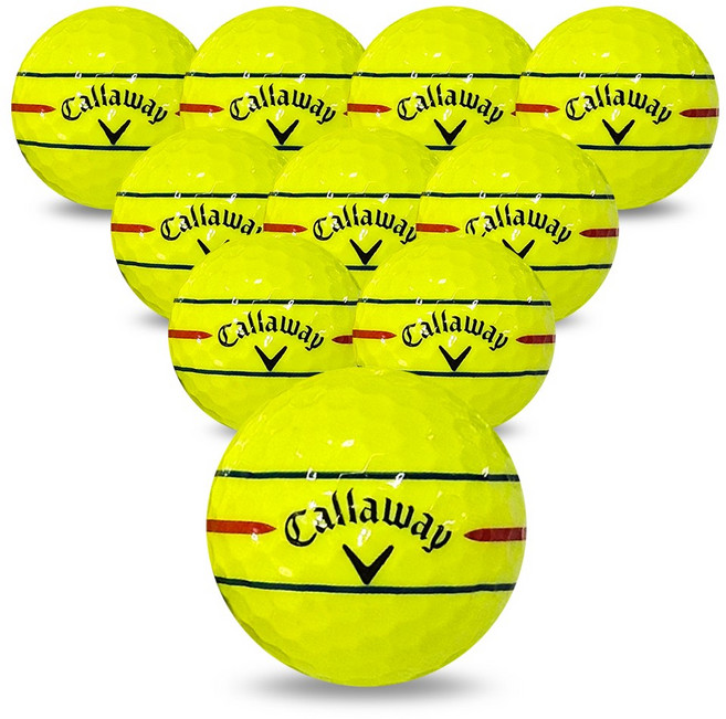 나이스골프 캘러웨이 360 트리플트랙 삼선 컬러 A/A-혼합 로스트볼, 10개, 1개