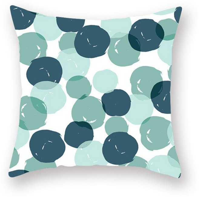 소파쿠션 클래식 녹색 기하학 인쇄 패턴 베개 가정용 자동차 장식 45x45cm 공지사항