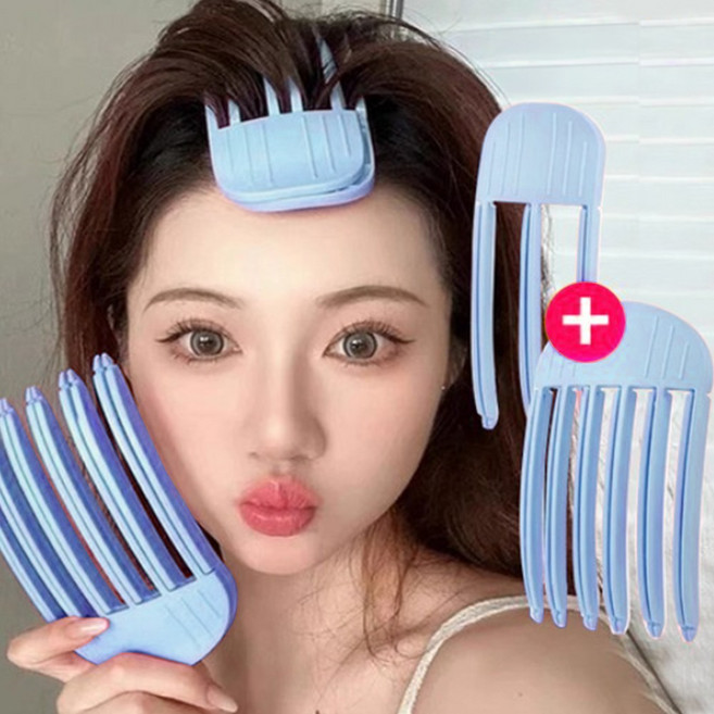 뿌리 볼륨 꿀템 볼륨핀 +롤집게 세트, 1개, 블루