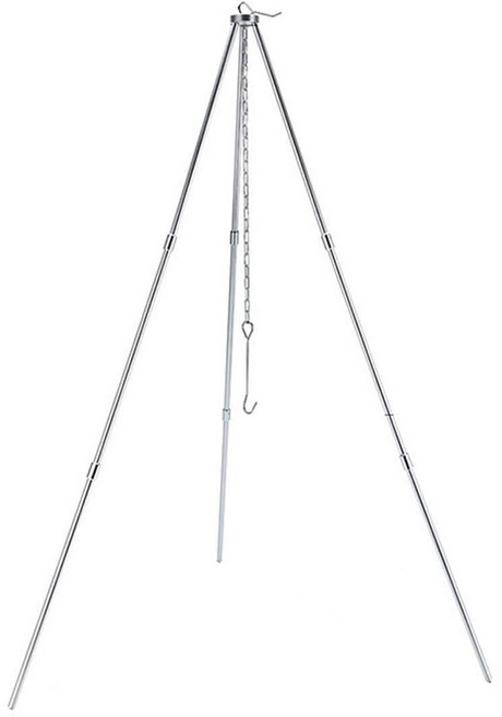 원스위크라이프 다용도 캠핑 랜턴 걸이 스탠드 삼각대, 실버, 1개