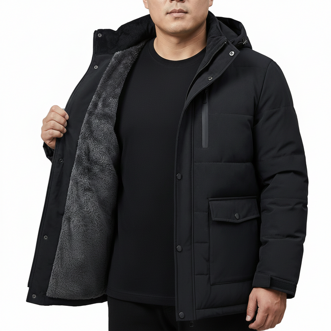 커넥트홈 겨울 패딩 점퍼 방한 기모 안감 잠바