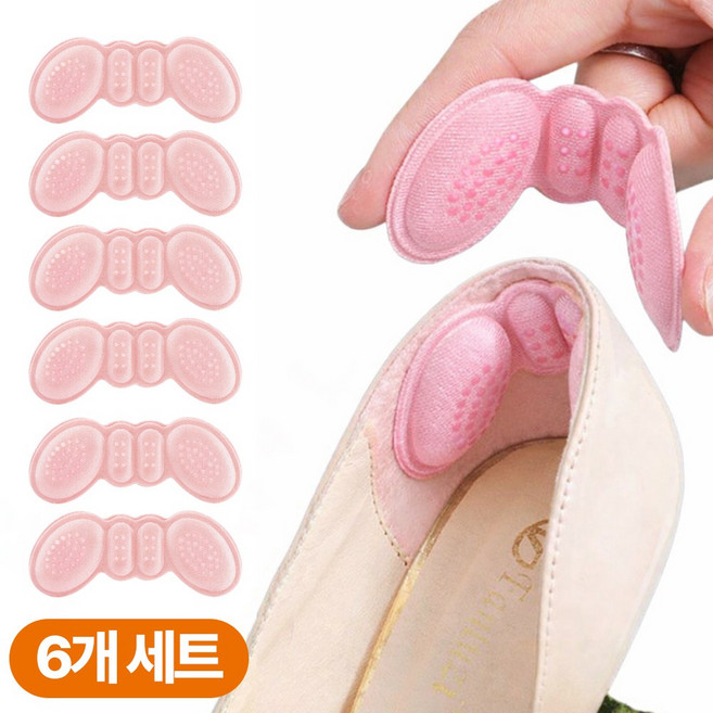 누아벨르 하이힐 운동화 발 뒤꿈치 보호 패드 6P 세트