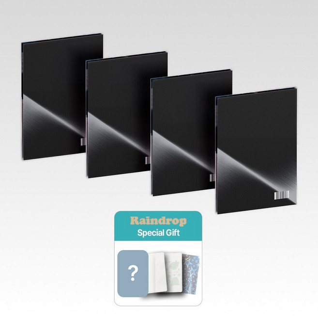 [4종세트+공식특전포카4종+특별사은품3종] 블랙핑크 앨범 미니3집 DEADLINE SILVER Ver