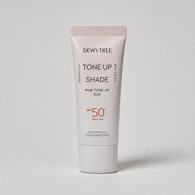 <1st pick> 듀이트리 톤업쉐이드 핑크 톤업 선 1+1 더블 상품 선크림 피부생기 커버 수분 SPF50+ PA++++, 2개, 40ml