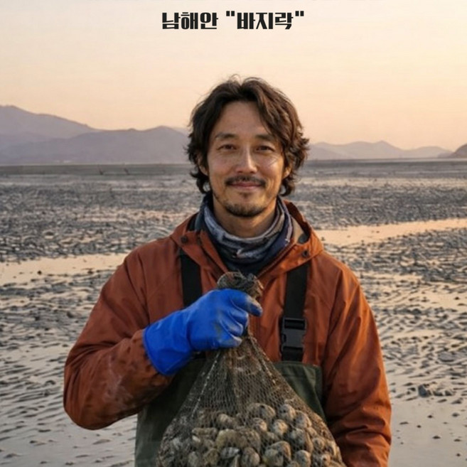 왕 특대 껍질 바지락 1kg 남해안 국산 해감완료 국물용 당일채취 신선배송 명교수산, 2개