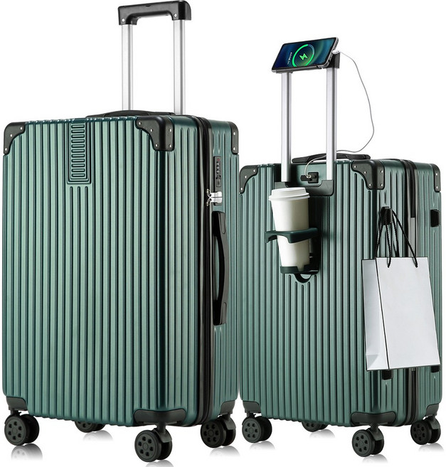 3년AS 초경량 기내용 캐리어 20인치 24인치 28인치 360도 조용한 바퀴 USB충전 다기능 대용량 여행용가방