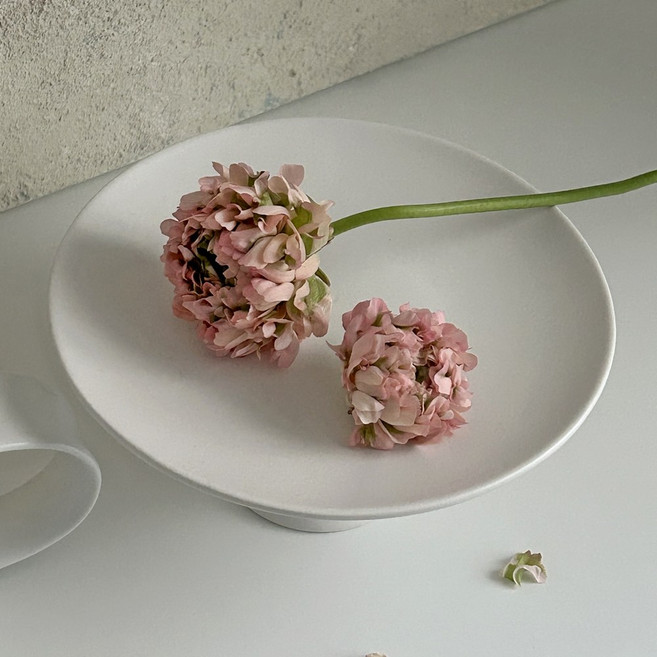 젠 소반 디저트 스탠드 2color 케이크 오브제 트레이 집들이 선물, 화이트