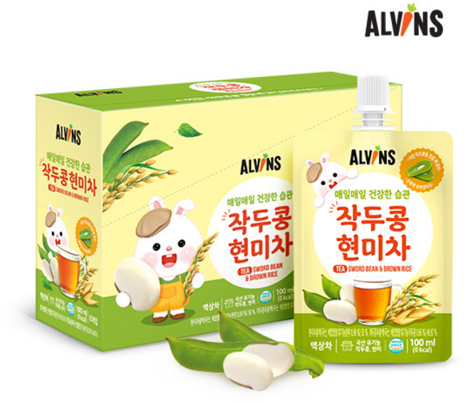 엘빈즈 매일매일 건강한습관 작두콩현미차 100ml, 1개
