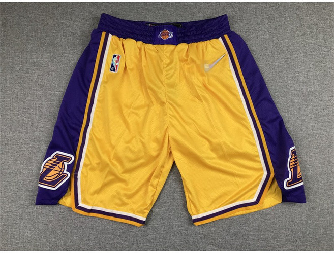 NBA 로스앤젤레스 레이커스 레트로 메쉬 농구 반바지