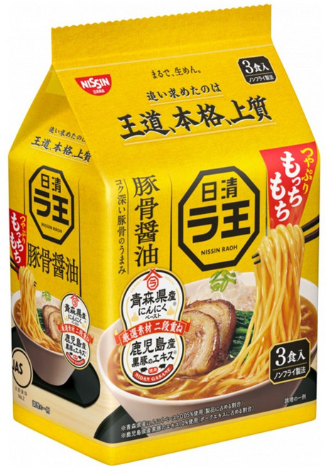 NISSIN 日清 羅漢 味噌豚骨拉麵, 3入