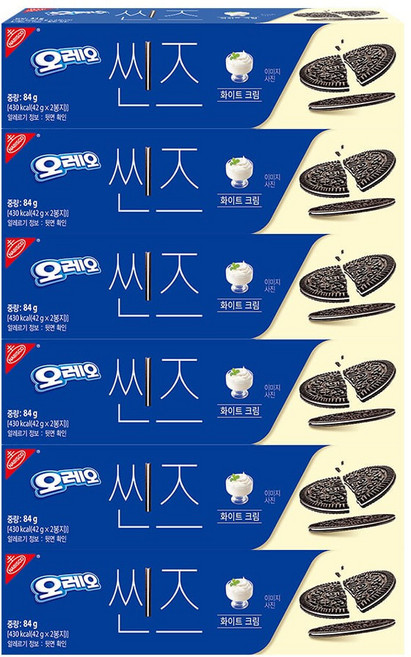 오레오씬즈 바닐라무스 84g, 6개