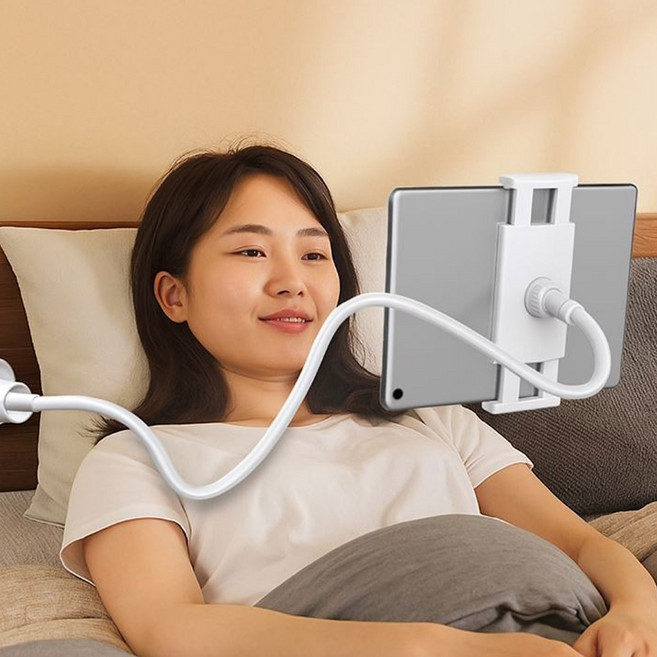 드흐으 간편설치 자바라 침대 태블릿 핸드폰 거치대, 120cm, 1개