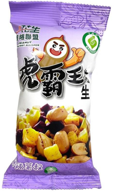 虎尾鎮農會 虎霸王花生(小包麻辣薯叔) 香脆夠味 獨立包裝, 70g, 1包