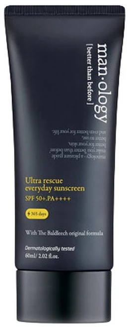 맨올로지 울트라 레스큐 에브리데이 선스크린 60ml, 1개 - 쿠팡