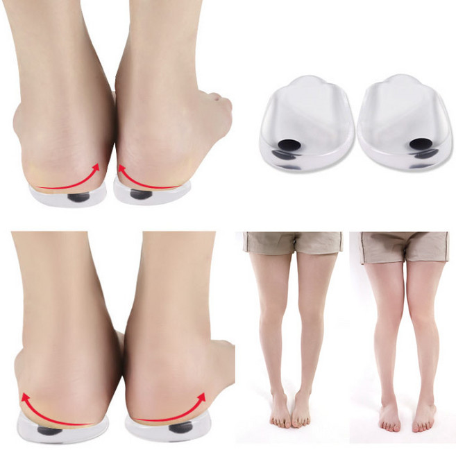 바르나 실리콘 오다리 패드 깔창 쿠션 휜다리 보정, 1세트