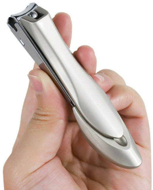 [아임봄] 초강력 절삭 튀지 않는 프리미엄 손톱깍이 발톱깍이, 1개, 문라이트 실버 (대형)