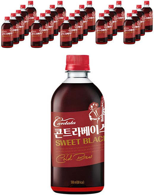 칸타타콘트라베이스 스위트블랙 콜드브루, 500ml, 24개