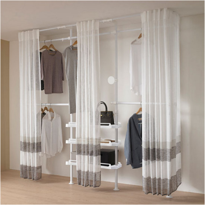 [왕자행거] 왕자 네이처드레스룸_4P_밀폐선반형_884_행거, 상세 설명 참조