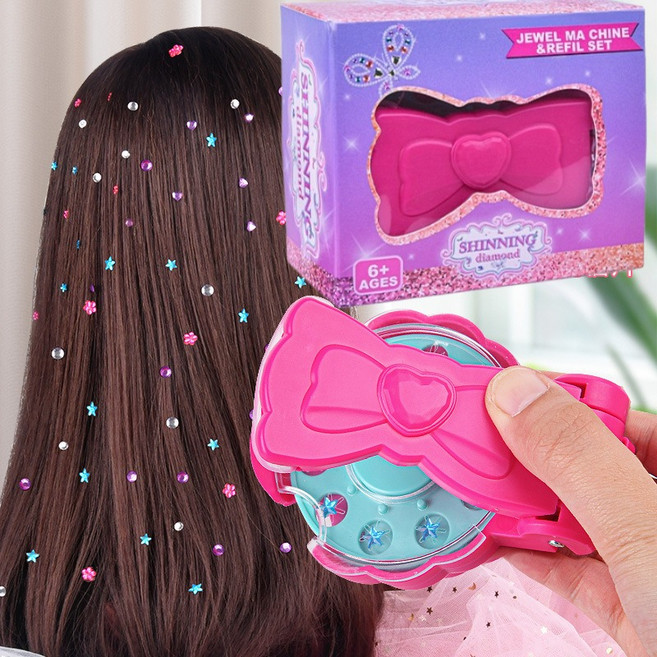 JIVO 헤어스티커 보석 키즈 머리 꾸미기 DIY, 1개