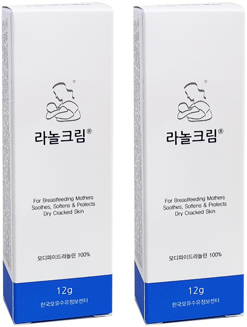 모디파이드 라놀크림 12g 유두상처/유두보호크림 니플크림 라놀린100%, 2개