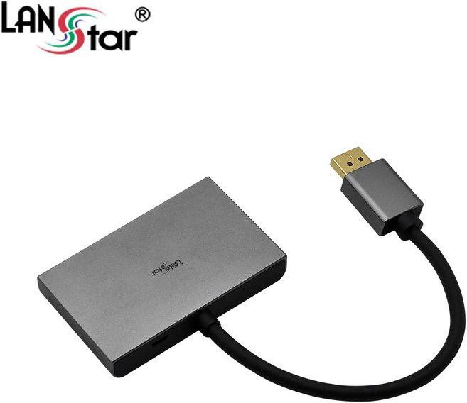 LANstar DP분배기 1:3 MST 분배 확장 컨버터 LS-MV103, 1개