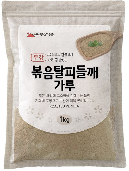 부강식품 64년 전통 탈피 들께가루, 1kg