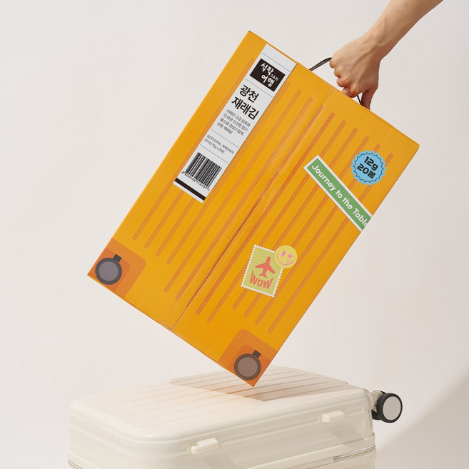 식탁으로의여행 광천 재래 식탁김 캐리어김, 20개, 12g