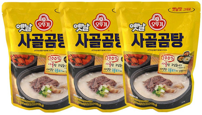 (무)오뚜기 옛날사골곰탕500g, 500g, 3개