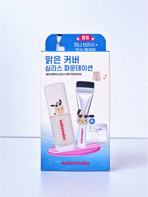 웨이크메이크 심리스 웨어 파운데이션 SPF30/PA+++ 19포슬린 30ml [태닝포차코 미니브러쉬+믹싱팔레트 증정], 1개