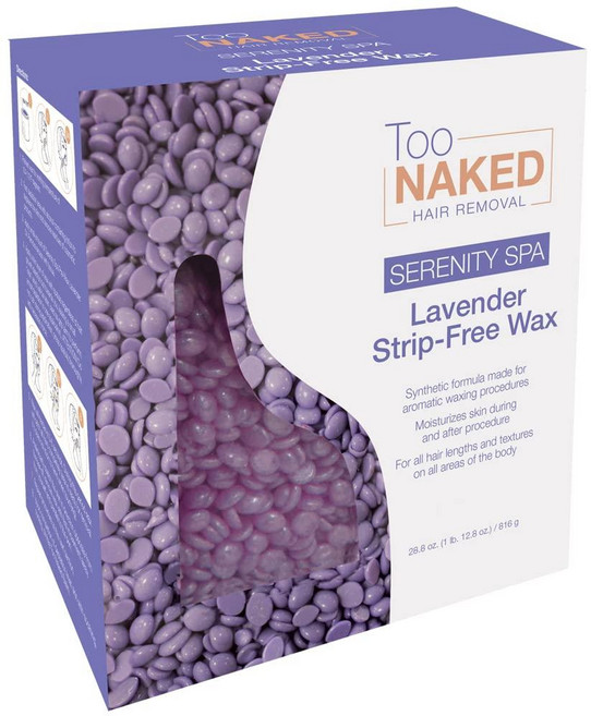 Too Naked Serenity Spa 라벤더 스트립 프리 왁스 비즈 제모 사이즈 816.5g(28온스) 200487