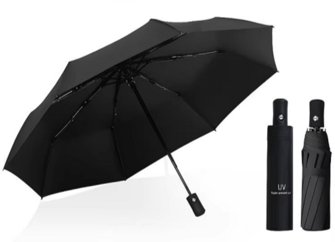 아바스 UV자외선차단 3단자동우산 양산 접이식 우양산