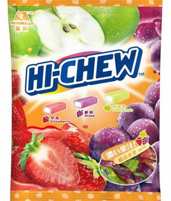 森永嗨啾軟糖 綜合經典水果口味 200公克, 1個, 5C-森永嗨啾軟糖 200公克