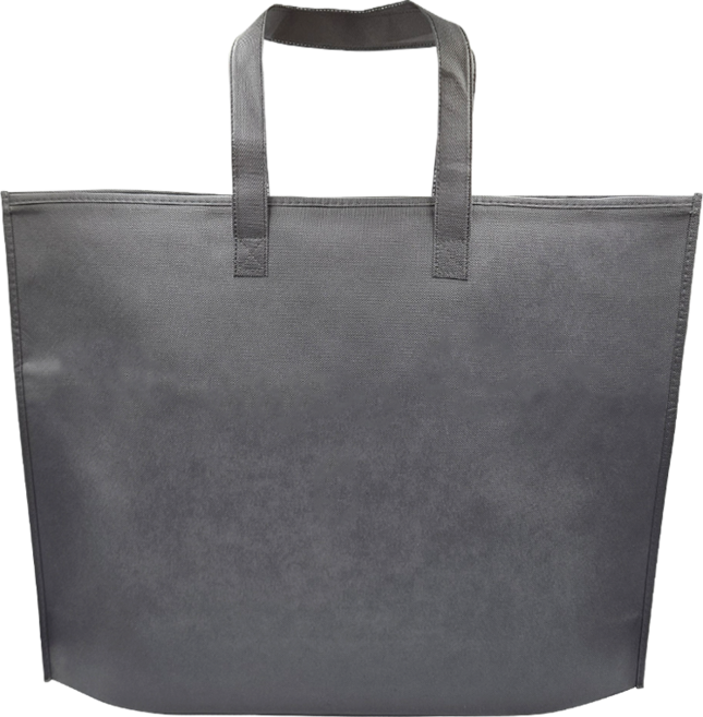 에코로버 지퍼형 부직포 토트백 장바구니 특대형, 1개, 그레이