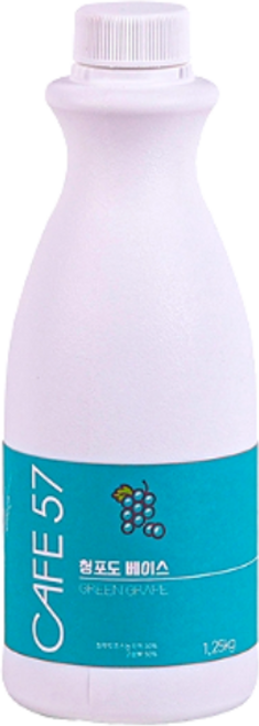 카페57 상온 청포도 베이스, 1.2kg, 5개