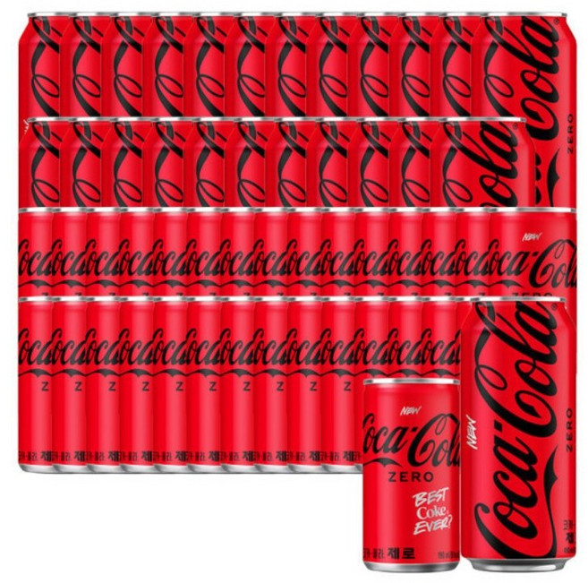 코카콜라제로 490ml x24캔+코카콜라제로제로 190ml x30캔, 30개